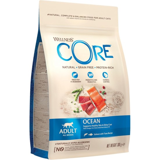 Wellness Core Sterilised Original Dry Cat Food for Sterilised Cats, Grain Free, High Meat Content, Turkey and Chicken 4 kg Wellness Core Sterilised Original Dry Cat Food for Sterilised Cats, Grain Free, High Meat Content, Turkey and Chicken 4 kg