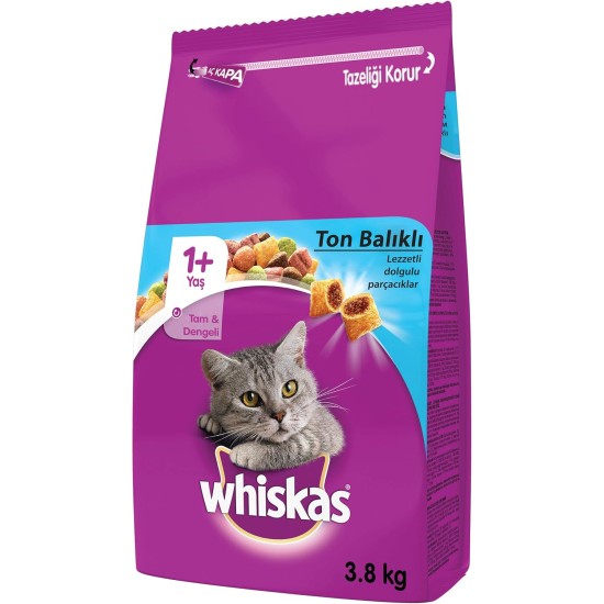 Whiskas 1+ Cat Complete Dry with Tuna, 3.8 kg Whiskas 1+ Cat Complete Dry with Tuna, 3.8 kg