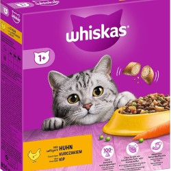 Whiskas Adult 1+ Dry Food - Cat Dry Food for Adult Cats - Chicken - 5 x 800 g Whiskas Adult 1+ Dry Food - Cat Dry Food for Adult Cats - Chicken - 5 x 800 g