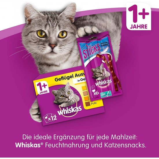 Whiskas Cat / Dry Food Adult 1+ for adult cats with chicken, 2 bags (2 x 1.9 kg) Whiskas Cat / Dry Food Adult 1+ for adult cats with chicken, 2 bags (2 x 1.9 kg)