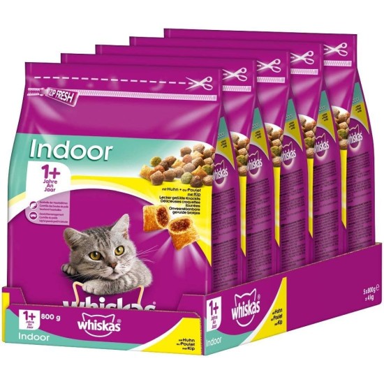Whiskas Cat / Dry Food Adult 1+ for adult cats with chicken, 2 bags (2 x 1.9 kg) Whiskas Cat / Dry Food Adult 1+ for adult cats with chicken, 2 bags (2 x 1.9 kg)