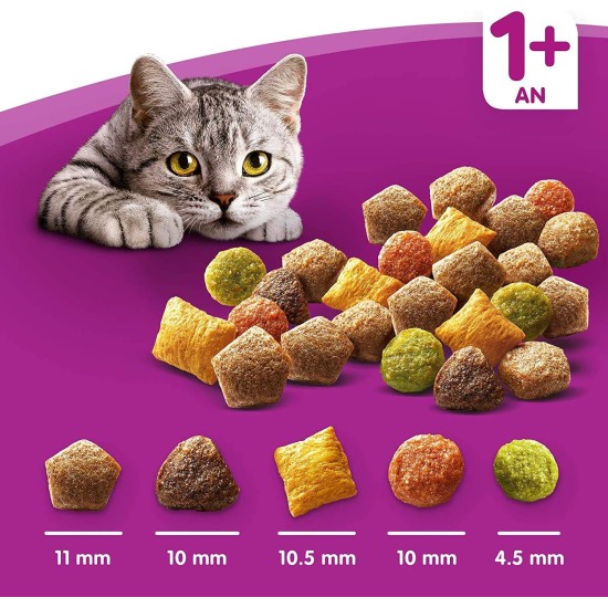 Whiskas Cat / Dry Food Adult 1+ for adult cats with chicken, 2 bags (2 x 1.9 kg) Whiskas Cat / Dry Food Adult 1+ for adult cats with chicken, 2 bags (2 x 1.9 kg)