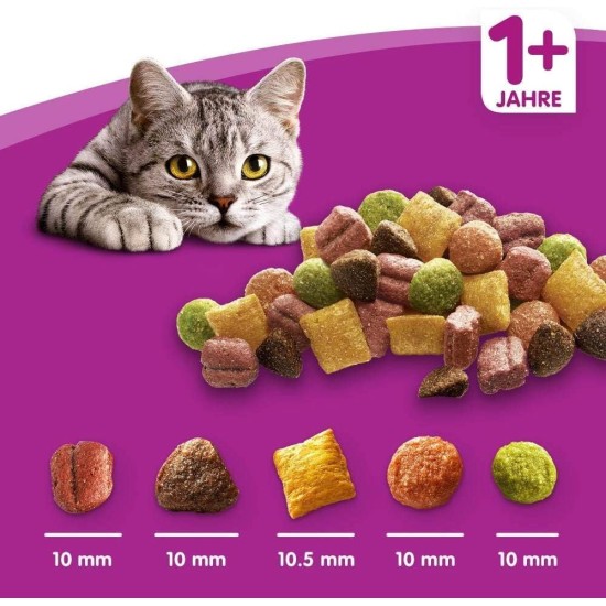 Whiskas Cat / Dry Food Adult 1+ for adult cats with chicken, 2 bags (2 x 1.9 kg) Whiskas Cat / Dry Food Adult 1+ for adult cats with chicken, 2 bags (2 x 1.9 kg)