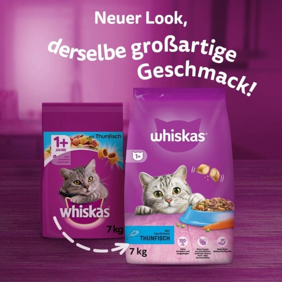 Whiskas cat / dry food 1+ for cats with chicken, 1 bag (7 kg) Whiskas cat / dry food 1+ for cats with chicken, 1 bag (7 kg)