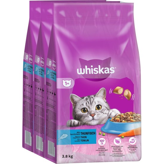 Whiskas cat / dry food 1+ for cats with chicken, 1 bag (7 kg) Whiskas cat / dry food 1+ for cats with chicken, 1 bag (7 kg)