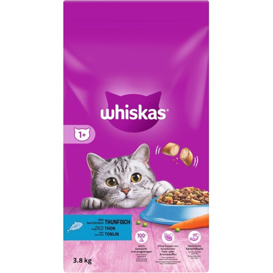 Whiskas cat / dry food 1+ for cats with chicken, 1 bag (7 kg) Whiskas cat / dry food 1+ for cats with chicken, 1 bag (7 kg)