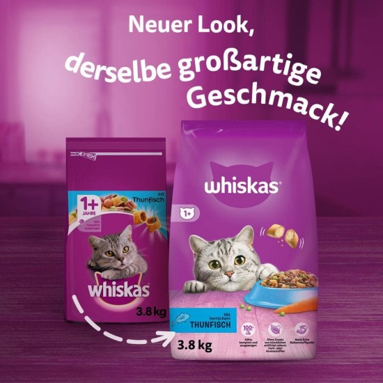 Whiskas cat / dry food 1+ for cats with chicken, 1 bag (7 kg) Whiskas cat / dry food 1+ for cats with chicken, 1 bag (7 kg)