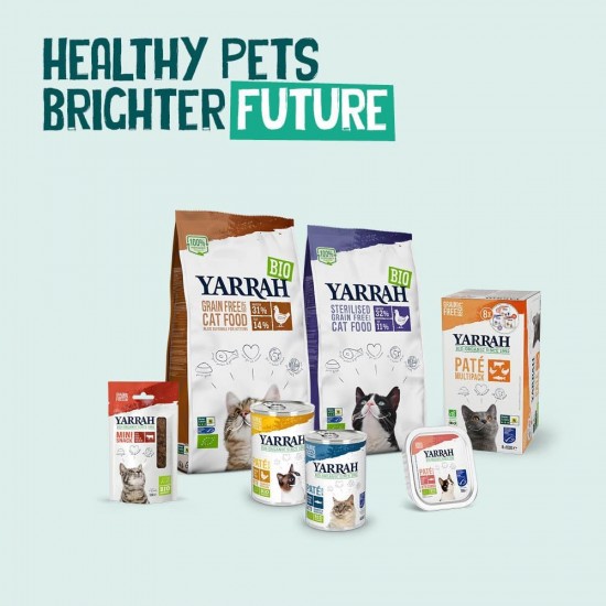 Yarrah Organic Dry Cat Food, Grain-Free, High-Quality Premium Dry Food for Cats, High Nutrient Content, Food for Cats of All Ages with Organic Chicken and MSC Fish, 6 kg Yarrah Organic Dry Cat Food, Grain-Free, High-Quality Premium Dry Food for Cats, High Nutrient Content, Food for Cats of All Ages with Organic Chicken and MSC Fish, 6 kg