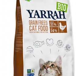 Yarrah Organic Dry Cat Food, Grain-Free, High-Quality Premium Dry Food for Cats, High Nutrient Content, Food for Cats of All Ages with Organic Chicken and MSC Fish, 6 kg