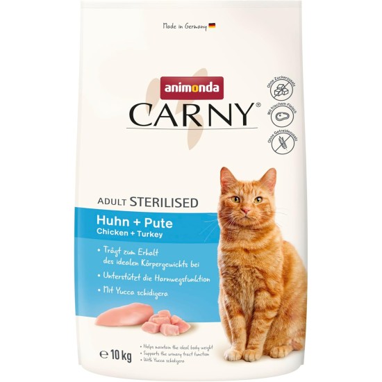 animonda Carny Adult Chicken + Trout (10 kg), Adult Dry Food for Adult Cats, Cat Food without Grain and Sugar, Cat Dry Food with 65% Meat and Fish animonda Carny Adult Chicken + Trout (10 kg), Adult Dry Food for Adult Cats, Cat Food without Grain and Sugar, Cat Dry Food with 65% Meat and Fish