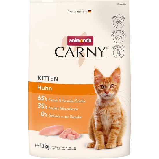animonda Carny Adult Chicken + Trout (10 kg), Adult Dry Food for Adult Cats, Cat Food without Grain and Sugar, Cat Dry Food with 65% Meat and Fish animonda Carny Adult Chicken + Trout (10 kg), Adult Dry Food for Adult Cats, Cat Food without Grain and Sugar, Cat Dry Food with 65% Meat and Fish