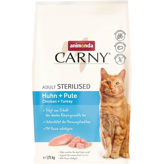 animonda Carny Adult Chicken + Trout (10 kg), Adult Dry Food for Adult Cats, Cat Food without Grain and Sugar, Cat Dry Food with 65% Meat and Fish animonda Carny Adult Chicken + Trout (10 kg), Adult Dry Food for Adult Cats, Cat Food without Grain and Sugar, Cat Dry Food with 65% Meat and Fish