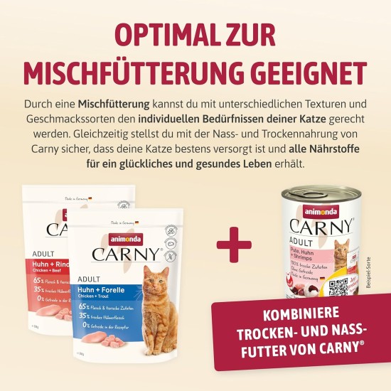 animonda Carny Adult Chicken + Trout (1.75 kg), Adult Dry Food for Adult Cats, Cat Food without Grain and Sugar, Cat Dry Food with 65% Meat and Fish animonda Carny Adult Chicken + Trout (1.75 kg), Adult Dry Food for Adult Cats, Cat Food without Grain and Sugar, Cat Dry Food with 65% Meat and Fish