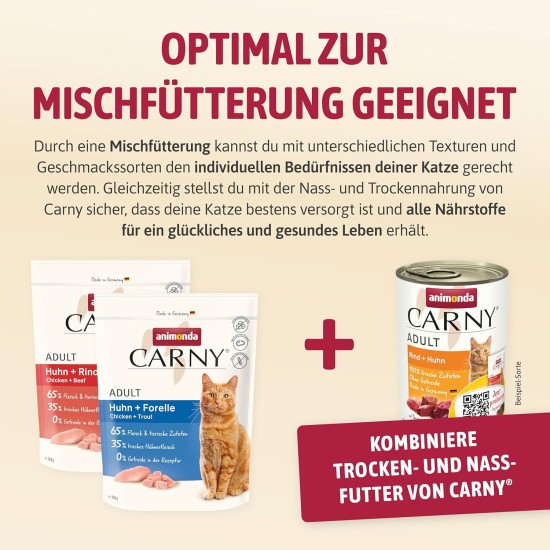 animonda Carny Adult Chicken + Trout (1.75 kg), Adult Dry Food for Adult Cats, Cat Food without Grain and Sugar, Cat Dry Food with 65% Meat and Fish animonda Carny Adult Chicken + Trout (1.75 kg), Adult Dry Food for Adult Cats, Cat Food without Grain and Sugar, Cat Dry Food with 65% Meat and Fish