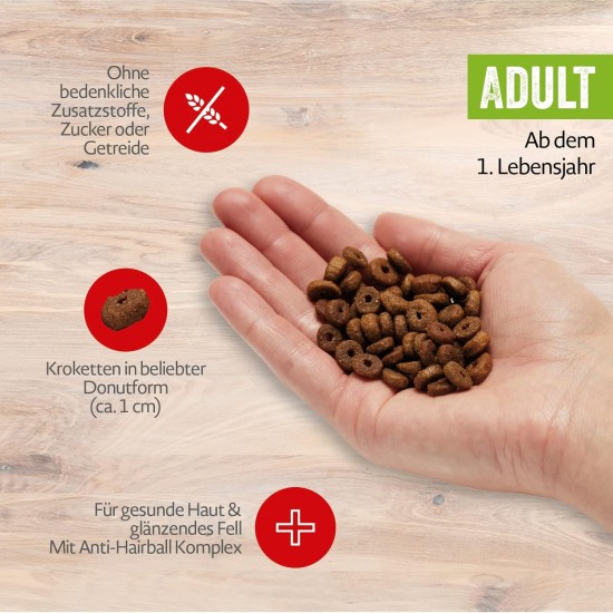mera Cats Senior Beef Dry Food for Sensitive Cats, Grain-Free & Sustainable, Cat Dry Food with High Meat Content, 2 kg mera Cats Senior Beef Dry Food for Sensitive Cats, Grain-Free & Sustainable, Cat Dry Food with High Meat Content, 2 kg