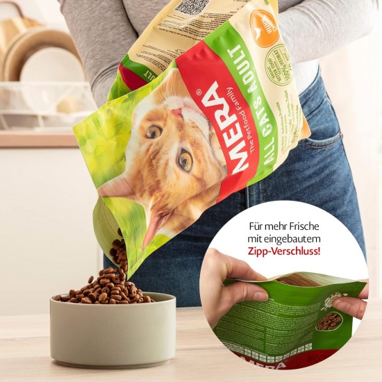 mera Cats Senior Beef Dry Food for Sensitive Cats, Grain-Free & Sustainable, Cat Dry Food with High Meat Content, 2 kg mera Cats Senior Beef Dry Food for Sensitive Cats, Grain-Free & Sustainable, Cat Dry Food with High Meat Content, 2 kg