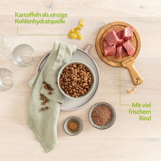mera Cats Senior Beef Dry Food for Sensitive Cats, Grain-Free & Sustainable, Cat Dry Food with High Meat Content, 2 kg mera Cats Senior Beef Dry Food for Sensitive Cats, Grain-Free & Sustainable, Cat Dry Food with High Meat Content, 2 kg