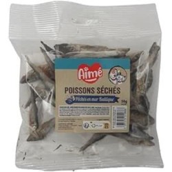 Aimé | Sprat Dried Fish Pack | Cat and Dog Food | Treats for Dogs and Cats with High Protein | Natural Food | Baltic Sea Fishing | 50 g | European Aimé | Sprat Dried Fish Pack | Cat and Dog Food | Treats for Dogs and Cats with High Protein | Natural Food | Baltic Sea Fishing | 50 g | European