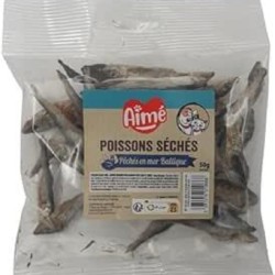 Aimé | Sprat Dried Fish Pack | Cat and Dog Food | Treats for Dogs and Cats with High Protein | Natural Food | Baltic Sea Fishing | 50 g | European Aimé | Sprat Dried Fish Pack | Cat and Dog Food | Treats for Dogs and Cats with High Protein | Natural Food | Baltic Sea Fishing | 50 g | European