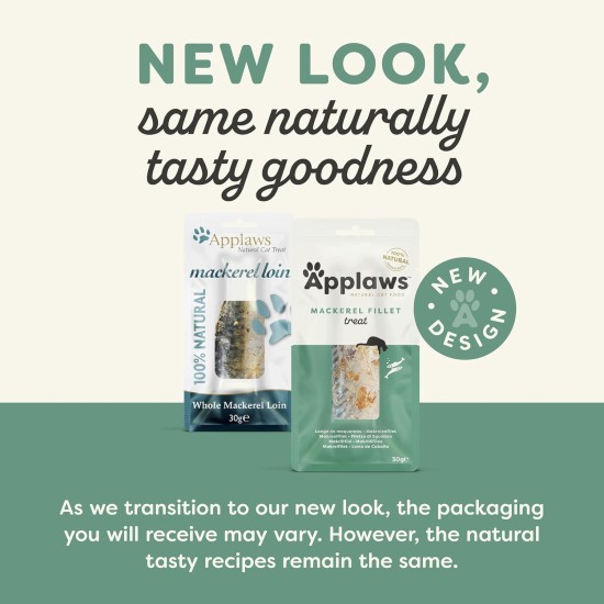 Applaws Natural Cat Treats, Whole Salmon Loin Cat Snack, 30 g Bag (Pack of 12) Applaws Natural Cat Treats, Whole Salmon Loin Cat Snack, 30 g Bag (Pack of 12)