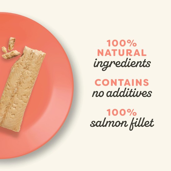 Applaws Natural Cat Treats, Whole Salmon Loin Cat Snack, 30 g Bag (Pack of 12) Applaws Natural Cat Treats, Whole Salmon Loin Cat Snack, 30 g Bag (Pack of 12)