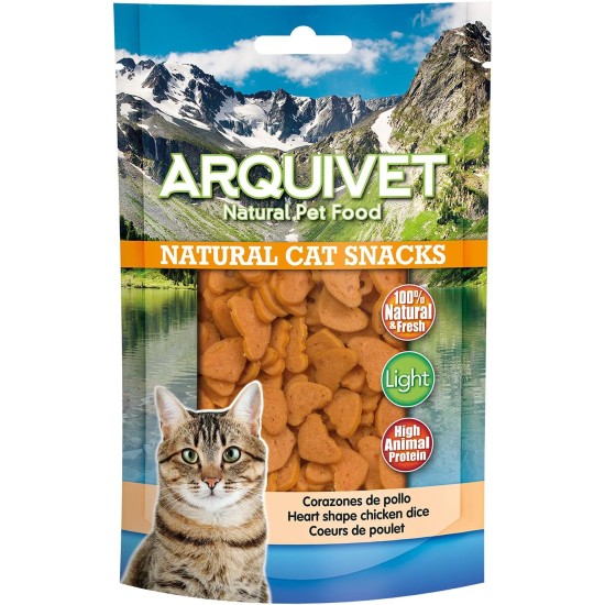 Arquivet Chicken Hearts - 50g - Pack of 24 Arquivet Chicken Hearts - 50g - Pack of 24