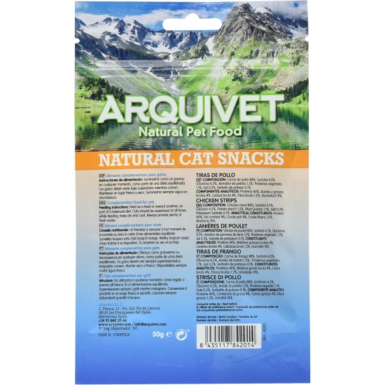 Arquivet Chicken Hearts - 50g - Pack of 24 Arquivet Chicken Hearts - 50g - Pack of 24