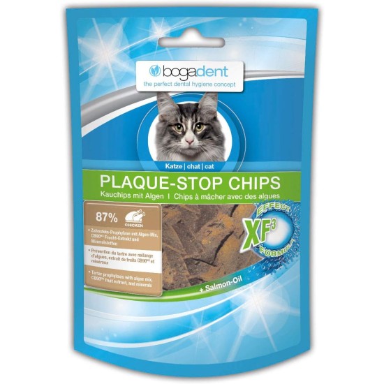 Bogadent Plaque for Chips Cat 50 g Pack of 1 x 50 g Bogadent Plaque for Chips Cat 50 g Pack of 1 x 50 g
