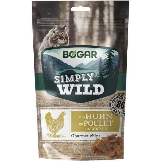 Bogar – Simply Wild – Katzenleckerlis – Ergänzung zur Katzenfutter – Knusprige Leckereien für Katzen mit Huhn – Für Genuss & Katzenpflege – In Form von Zarten Fleischstreifen – 50 g Bogar – Simply Wild – Katzenleckerlis – Ergänzung zur Katzenfutter – Knusprige Leckereien für Katzen mit Huhn – Für Genuss & Katzenpflege – In Form von Zarten Fleischstreifen – 50 g