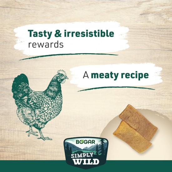 Bogar Simply Wild - Cat Treats - Supplement to Cat Food - Crispy Treats for Cats with Salmon - For Enjoyment & Cat Care - In the Form of Delicate Meat Strips - 50 g Bogar Simply Wild - Cat Treats - Supplement to Cat Food - Crispy Treats for Cats with Salmon - For Enjoyment & Cat Care - In the Form of Delicate Meat Strips - 50 g