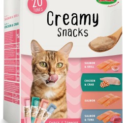 Bubimex - Creamy Snacks Multipack - Licking Cream for Cats - Smooth, Creamy and Appetizing Texture - Stimulates Appe and Promotes Hydration - 20 x 15g Bubimex - Creamy Snacks Multipack - Licking Cream for Cats - Smooth, Creamy and Appetizing Texture - Stimulates Appe and Promotes Hydration - 20 x 15g