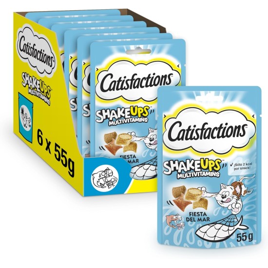 Catisfactions 6 Packs of 55g Shake Ups Multivitamin Banquet with Seafood Catisfactions 6 Packs of 55g Shake Ups Multivitamin Banquet with Seafood