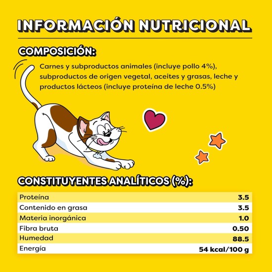 Catisfactions, Creamy Snack for Cats with Irresistible Chicken - 11 Packs of 40g Catisfactions, Creamy Snack for Cats with Irresistible Chicken - 11 Packs of 40g
