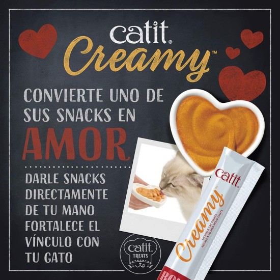 Catit Creamy Liquid Lick Paste for Cats with Chicken, 50 x 10g Catit Creamy Liquid Lick Paste for Cats with Chicken, 50 x 10g