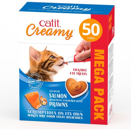 Catit Creamy Liquid Lick Paste for Cats with Chicken, 50 x 10g Catit Creamy Liquid Lick Paste for Cats with Chicken, 50 x 10g