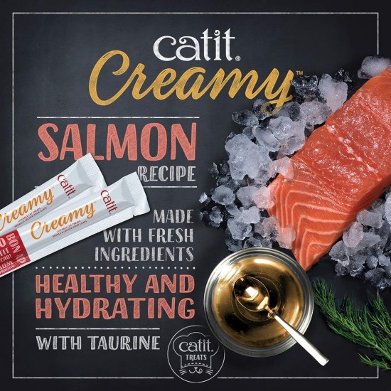 Catit Creamy Liquid Lick Paste for Cats with Chicken, 50 x 10g Catit Creamy Liquid Lick Paste for Cats with Chicken, 50 x 10g