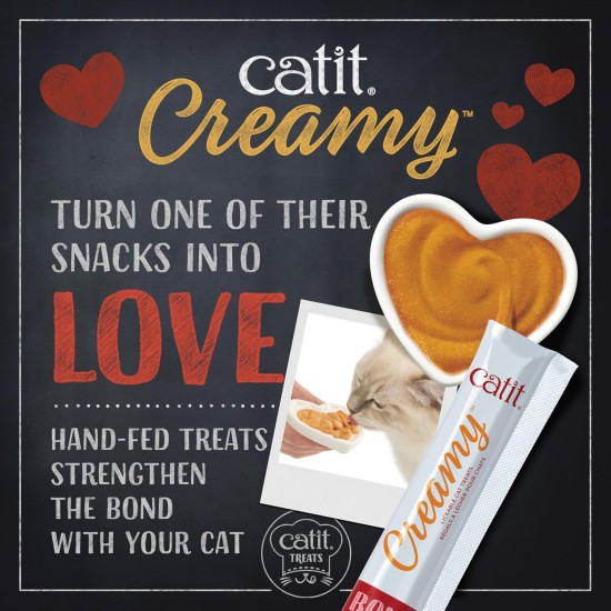 Catit Creamy Liquid Lick Paste for Cats with Chicken, 50 x 10g Catit Creamy Liquid Lick Paste for Cats with Chicken, 50 x 10g