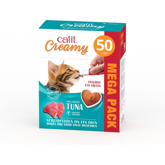 Catit Creamy Liquid Lick Paste for Cats with Chicken, 50 x 10g Catit Creamy Liquid Lick Paste for Cats with Chicken, 50 x 10g