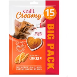 Catit Creamy Liquid Licking Paste for Cats with Chicken, 15 x 10g Catit Creamy Liquid Licking Paste for Cats with Chicken, 15 x 10g