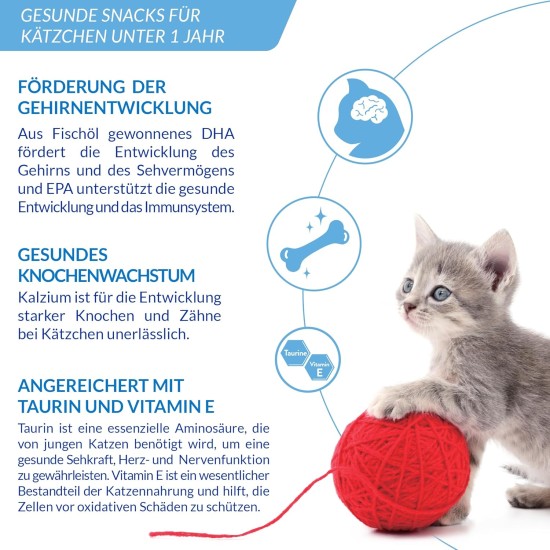 Churu Cat Snacks for Kittens Kittens - Healthy Treats for Young Cats Under 12 Months, Chicken (4 Pieces x 14 g) Churu Cat Snacks for Kittens Kittens - Healthy Treats for Young Cats Under 12 Months, Chicken (4 Pieces x 14 g)