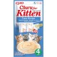 Churu Cat Snacks for Kittens Kittens - Healthy Treats for Young Cats Under 12 Months, Chicken (4 Pieces x 14 g) Churu Cat Snacks for Kittens Kittens - Healthy Treats for Young Cats Under 12 Months, Chicken (4 Pieces x 14 g)