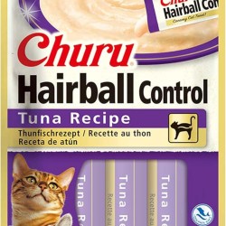 Churu Hairball Control - Cat Snacks for Prevention of Hairballs, Promotes Healthy Digestion, Tuna (4 Pieces x 14 g) Churu Hairball Control - Cat Snacks for Prevention of Hairballs, Promotes Healthy Digestion, Tuna (4 Pieces x 14 g)