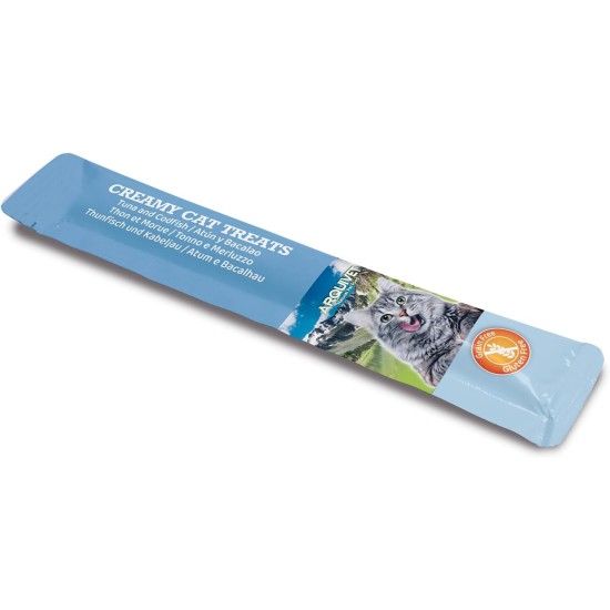 Creamy Cat Treats - Cremiger Hühnchen-Krabben-Snack (Display mit 12 Beuteln à 5x14 g) - für Katzen Creamy Cat Treats - Cremiger Hühnchen-Krabben-Snack (Display mit 12 Beuteln à 5x14 g) - für Katzen