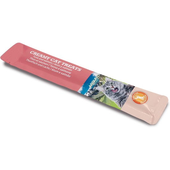 Creamy Cat Treats - Cremiger Hühnchen-Krabben-Snack (Display mit 12 Beuteln à 5x14 g) - für Katzen Creamy Cat Treats - Cremiger Hühnchen-Krabben-Snack (Display mit 12 Beuteln à 5x14 g) - für Katzen