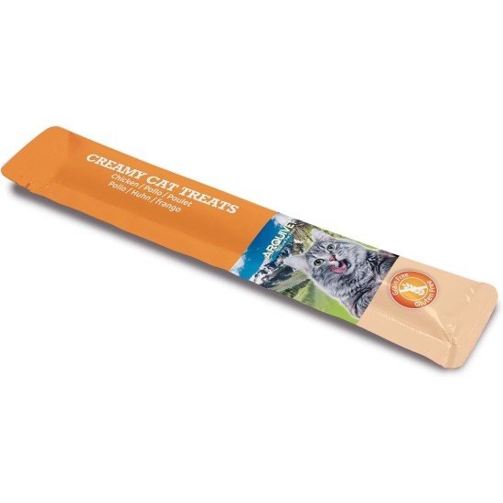 Creamy Cat Treats - Cremiger Hühnchen-Krabben-Snack (Display mit 12 Beuteln à 5x14 g) - für Katzen Creamy Cat Treats - Cremiger Hühnchen-Krabben-Snack (Display mit 12 Beuteln à 5x14 g) - für Katzen