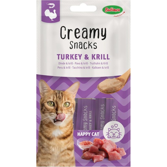 Creamy Snacks Tuna and Salmon - Lick Cream for Cats - Smooth, Creamy and Appetizing Texture - Stimulates Appe and Promotes Hydration - 4 x 15g Creamy Snacks Tuna and Salmon - Lick Cream for Cats - Smooth, Creamy and Appetizing Texture - Stimulates Appe and Promotes Hydration - 4 x 15g