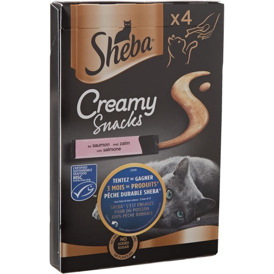 Creamy Snacks with Salmon 4 x 12g (Pack of 11) Creamy Snacks with Salmon 4 x 12g (Pack of 11)