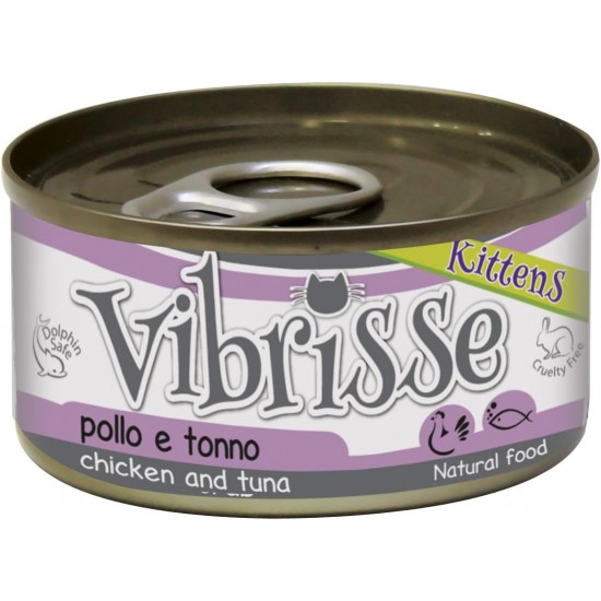 Croci Vibrisse cat food for kittens / cat puppies tuna and chicken, extra small pieces, (70 g) Croci Vibrisse cat food for kittens / cat puppies tuna and chicken, extra small pieces, (70 g)