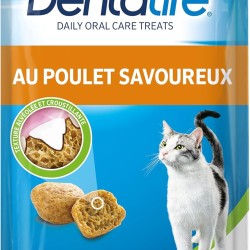 DENTALIFE Daily Oral Care Treat for Adult Cats Helps Effectively Clean Teeth with Chicken Bag 8 x 40 g DENTALIFE Daily Oral Care Treat for Adult Cats Helps Effectively Clean Teeth with Chicken Bag 8 x 40 g