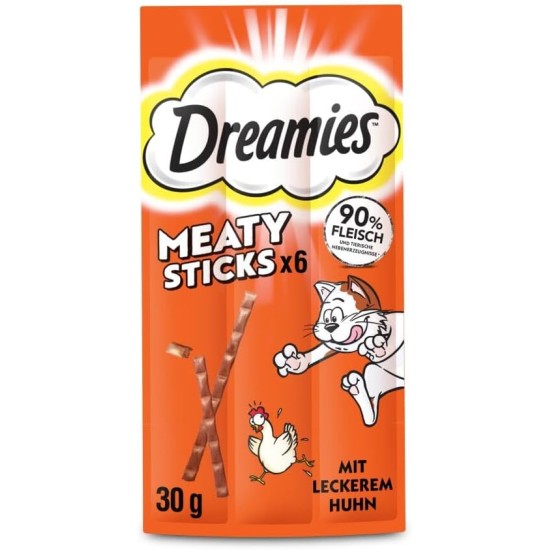 DREAMIES™ Meaty Sticks Cat Snacks Chicken 14 x 6 x 5 g DREAMIES™ Meaty Sticks Cat Snacks Chicken 14 x 6 x 5 g